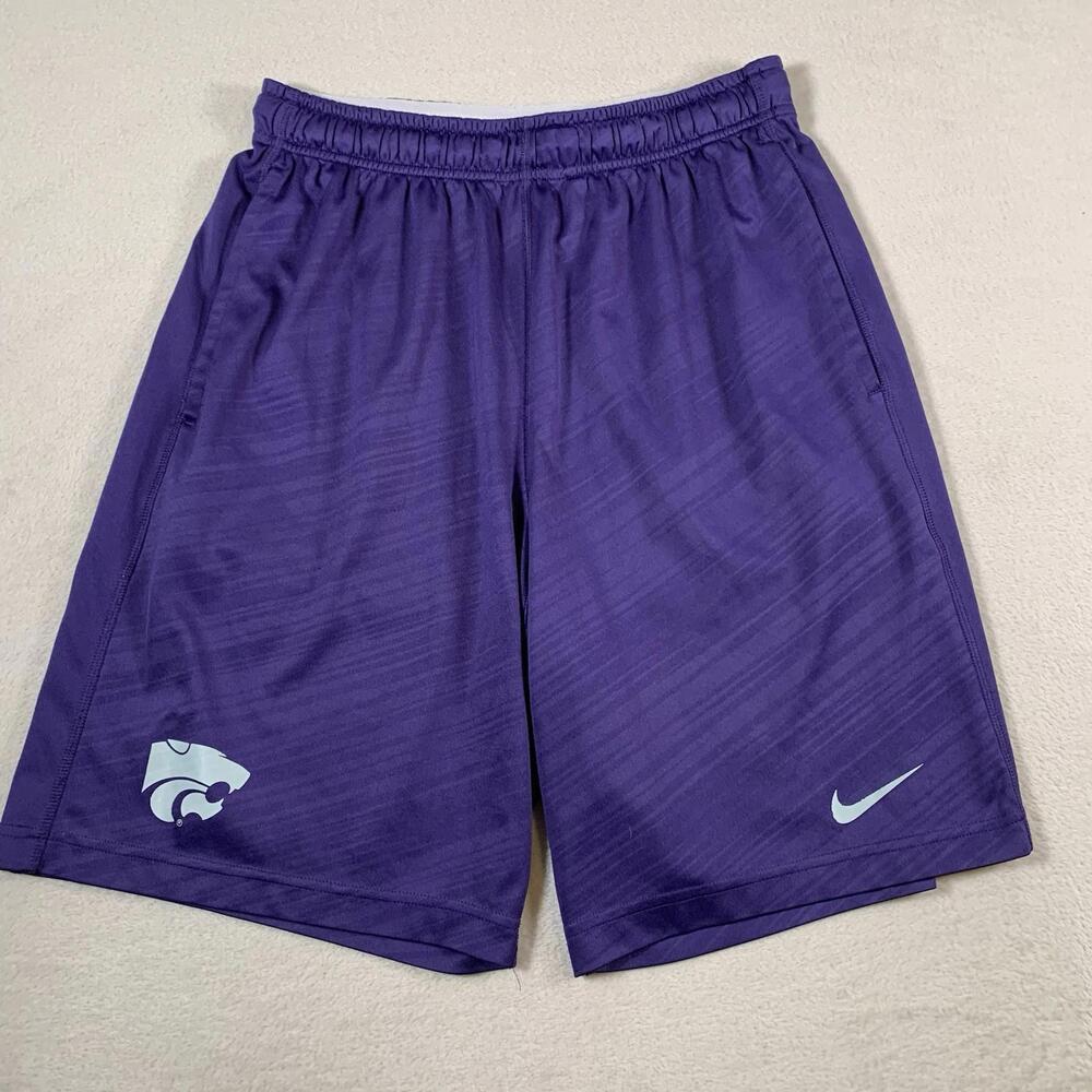 Kansas State Wildcats Nike Shorts‎ Adult Small Purple Basketball Dri Fit Mens